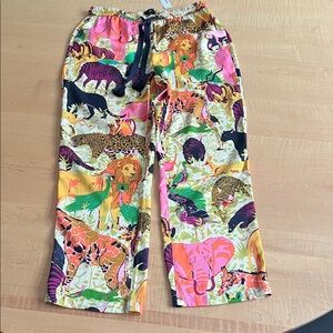 🆕 J. CREW Drapey wide-leg pant in Ratti® safari print